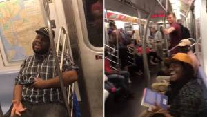 Nagranie z nowojorskiego metra pokazuje jak wszyscy pasażerowie wspólnie śpiewaj